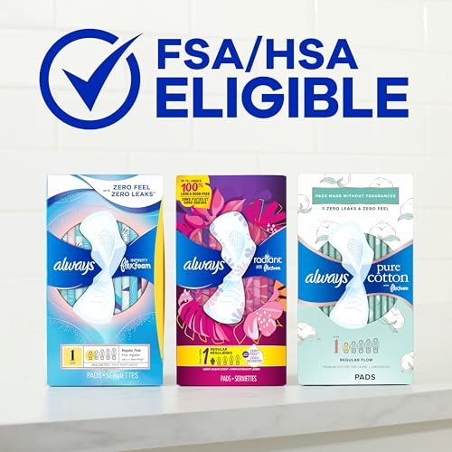 Always Pure Cotton Feminine Pads with Wings, – Unscented and Dye-Free: No added fragrances or dyes, making them – Image 17