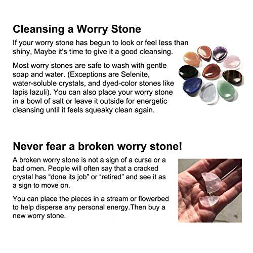 CrystalTears Tiger's Eye Thumb Worry Stone - Healing Crystal Pocket Palm Stone for Anxiety Stress Relief - görsel 7