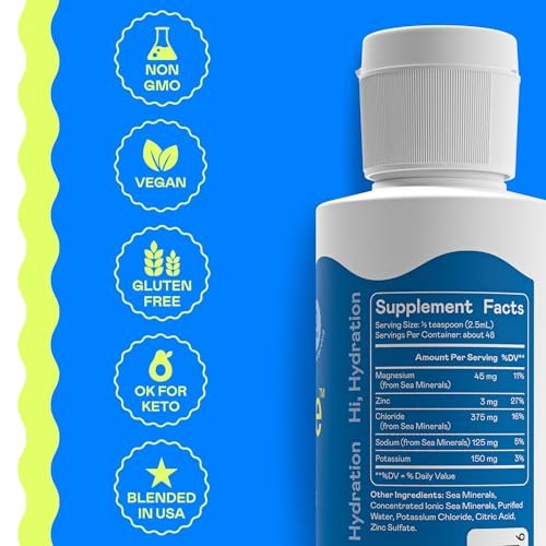 Hi-Lyte Electrolytes for Fasting, Immune Support and Rapid Hydration | 48 Servings | NO Calories NO Sugar | 20%+ More Potassium, Magnesium & Zinc - görsel 6