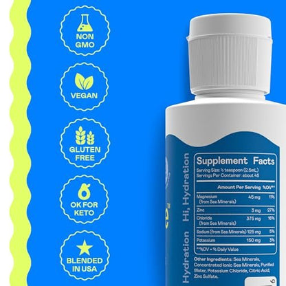 Hi-Lyte Electrolytes for Fasting, Immune Support and Rapid Hydration | 48 Servings | NO Calories NO Sugar | 20%+ More Potassium, Magnesium & Zinc