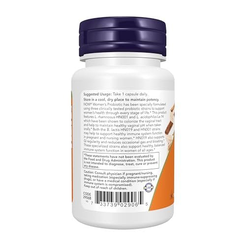 NOW Foods Women's Probiotic, 20 Billion, 50 Veg Capsules