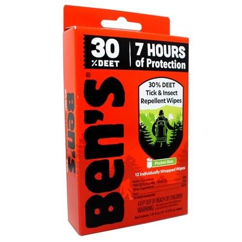 Ben's 30% DEET Mosquito, Tick, Insect & Bug Repellent Field Wipes - 24 Pack - görsel 7