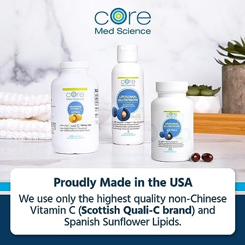 Core Med Science Liposomal Vitamin C 1000mg, – Liposomal Delivery: Encapsulates vitamin C in liposomes for – Image 11