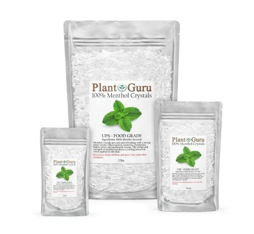 Menthol Crystals 4 oz. Mentha Arvensis 100% Pure Natural USP Food Grade - Great for Cosmetics, Salves, Balms, Creams and Soap Making. - görsel 16