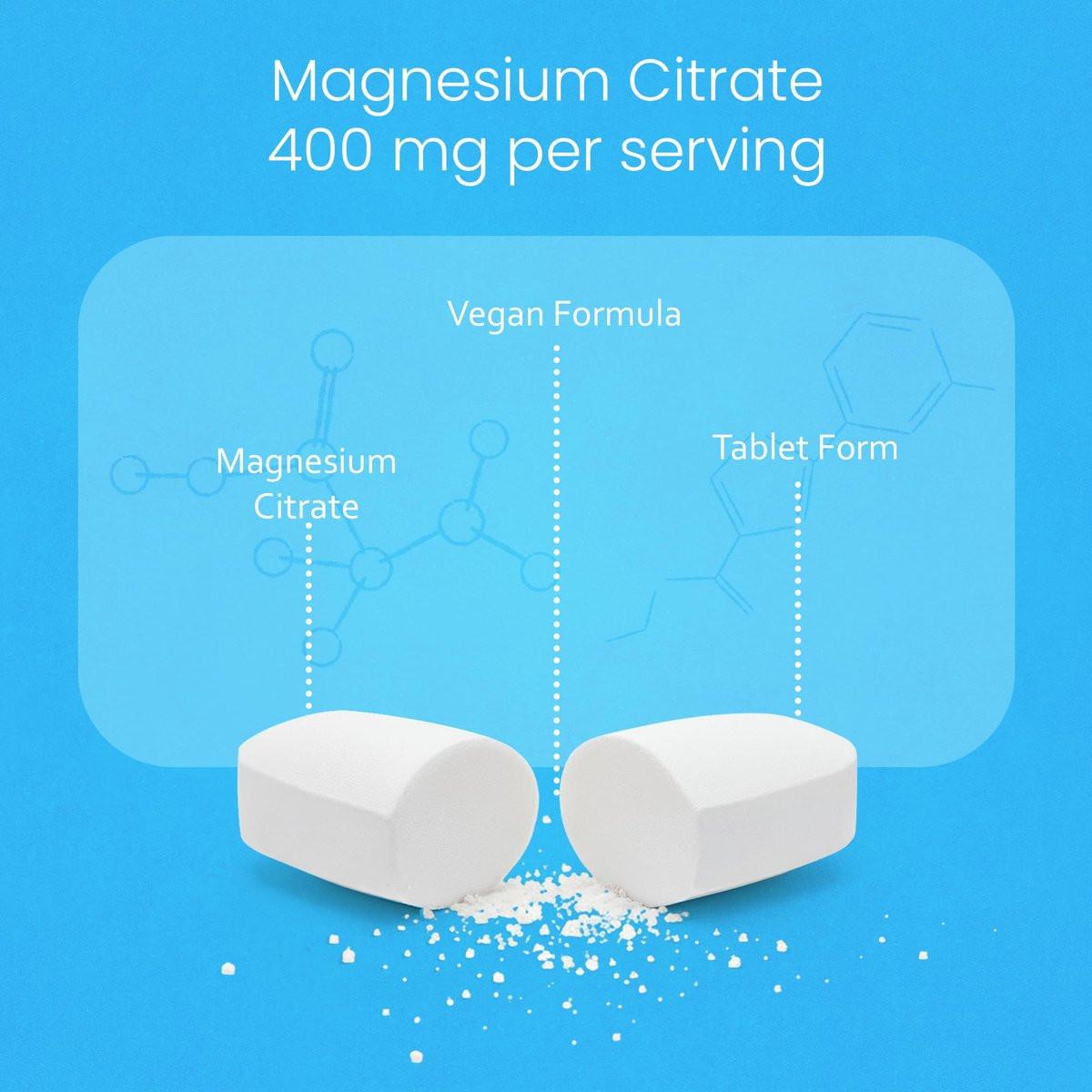 NaturaLife Labs Magnesium Citrate 400 mg per Serving – 120 Tablets, Vegan, Non-GMO - görsel 7