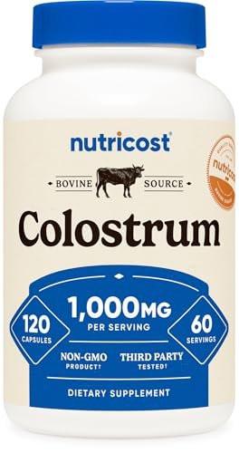 Nutricost Colostrum 1000mg, 120 Capsules - Gluten Free & GMO Free, 60 Servings - görsel 9