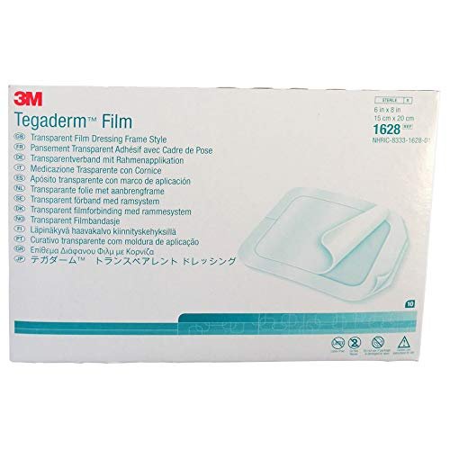 Tegaderm Transparent Dressing, 6 x 8 Inch, 10 Count – Waterproof, Breathable Wound Care - görsel 1