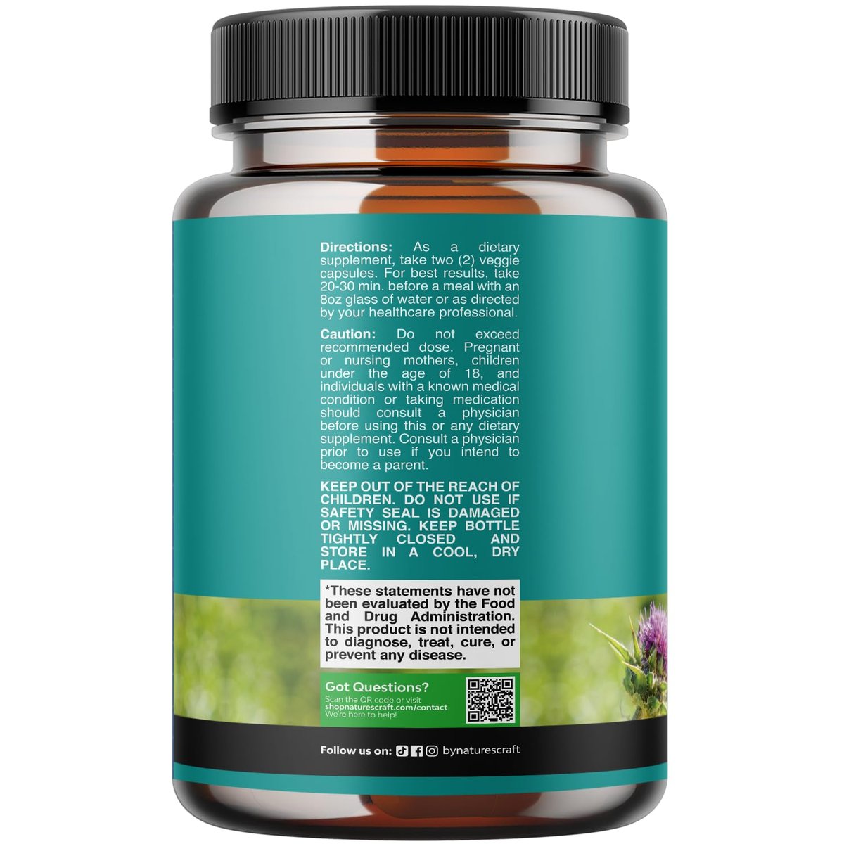 Liver Cleanse Detox & Repair - Milk Thistle Supplement for Digestion & Immune Health - Ginger Root, Choline & Dandelion Root - Herbal Liver Support with Silymarin, Beetroot & Artichoke - 70 Count - görsel 13
