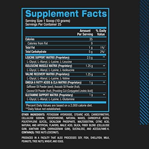 BPI Sports Best Aminos - BCAA Powder Post Workout & Glutamine Recovery Drink with Branched Chain Amino Acids for Hydration & Recovery, for Men & Women - Arctic Ice - 25 Servings - görsel 6