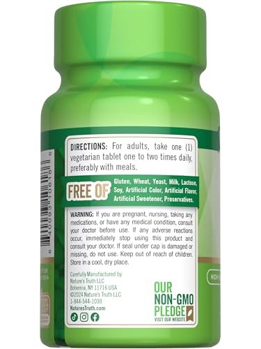 Nature's Truth Vitamin D3 | 400 iu (10 mcg) | 100 Tablets | Vegetarian, Non-GMO, & Gluten Free Supplement - görsel 2