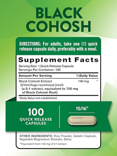 Nature's Truth Black Cohosh | 100 Capsules | – Menopause Support: Black cohosh is widely recognized for helping – Image 4
