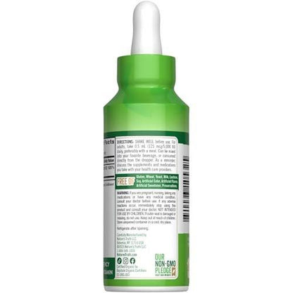 Nature's Truth Vitamin D3 Liquid | 5000 IU | 2 fl oz | Non-GMO and Gluten Free Supplement