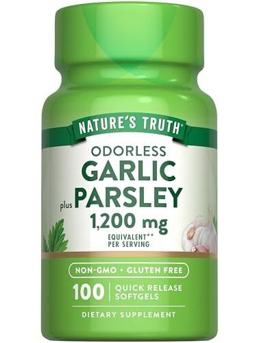 Nature's Truth Odorless Garlic and Parsley | 100 Softgels | Non-GMO & Gluten Free Extract Supplement - görsel 2