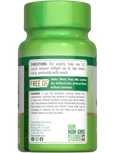 Nature's Truth Vitamin E Softgels | 200 IU | – Dimensions: 1.9375 x 1.9375 x 3.75 inches – Image 9