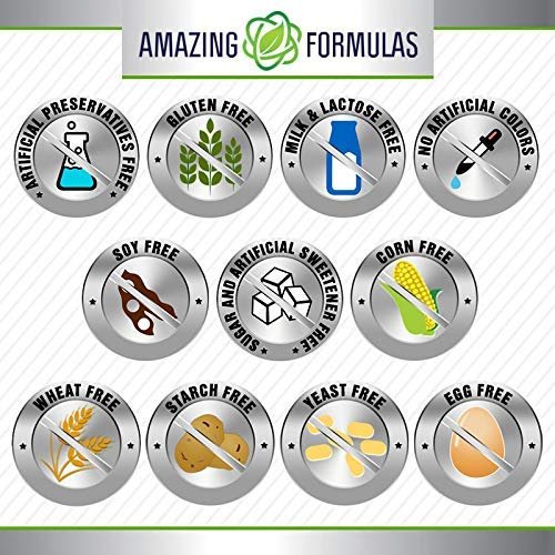 Amazing Formulas L-Lysine 500 Mg Amino Acid Supplement | Capsules | Non-GMO | Gluten-Free | Made in USA (1 Pack | 250 Count) - görsel 7