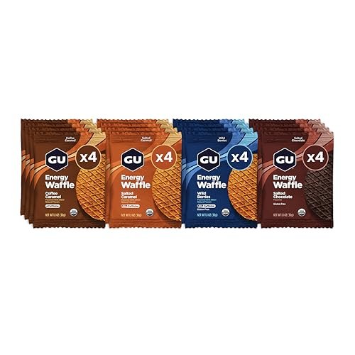 GU Energy Stroopwafel Variety Pack Sports Nutrition Waffle, Caffeine Included, and Kosher Dairy, On-the-Go Energy for Any Workout, 16 Count - görsel 3