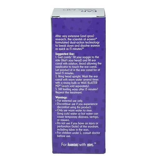Ear Wax MD - Ear Wax Dissolving Drops - Breaks Down & Dissolves Earwax in Just 1 Treatment - Doctor Recommended & Clinically Proven - Gentle & Safe - 15 mL - görsel 16