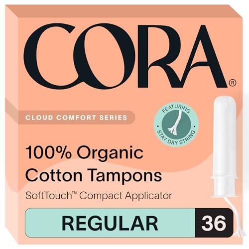Cora Organic Cotton Tampons (36 Regular Tampons) - görsel 2