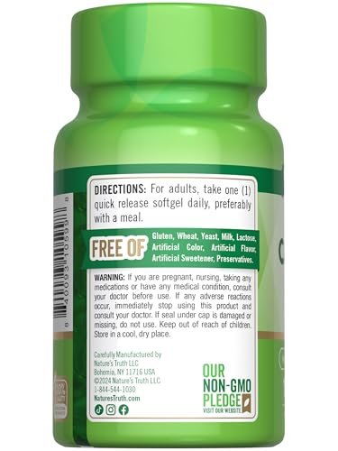 Nature's Truth Beta Carotene 25000 IU Softgels | 100 Count | Vitamin A Supplement | Non-GMO and Gluten Free - görsel 9