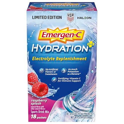 Emergen-C Hydration+ Sports Electrolyte – Electrolyte Replacement: Contains sodium, potassium, magnesium, and – Image 1