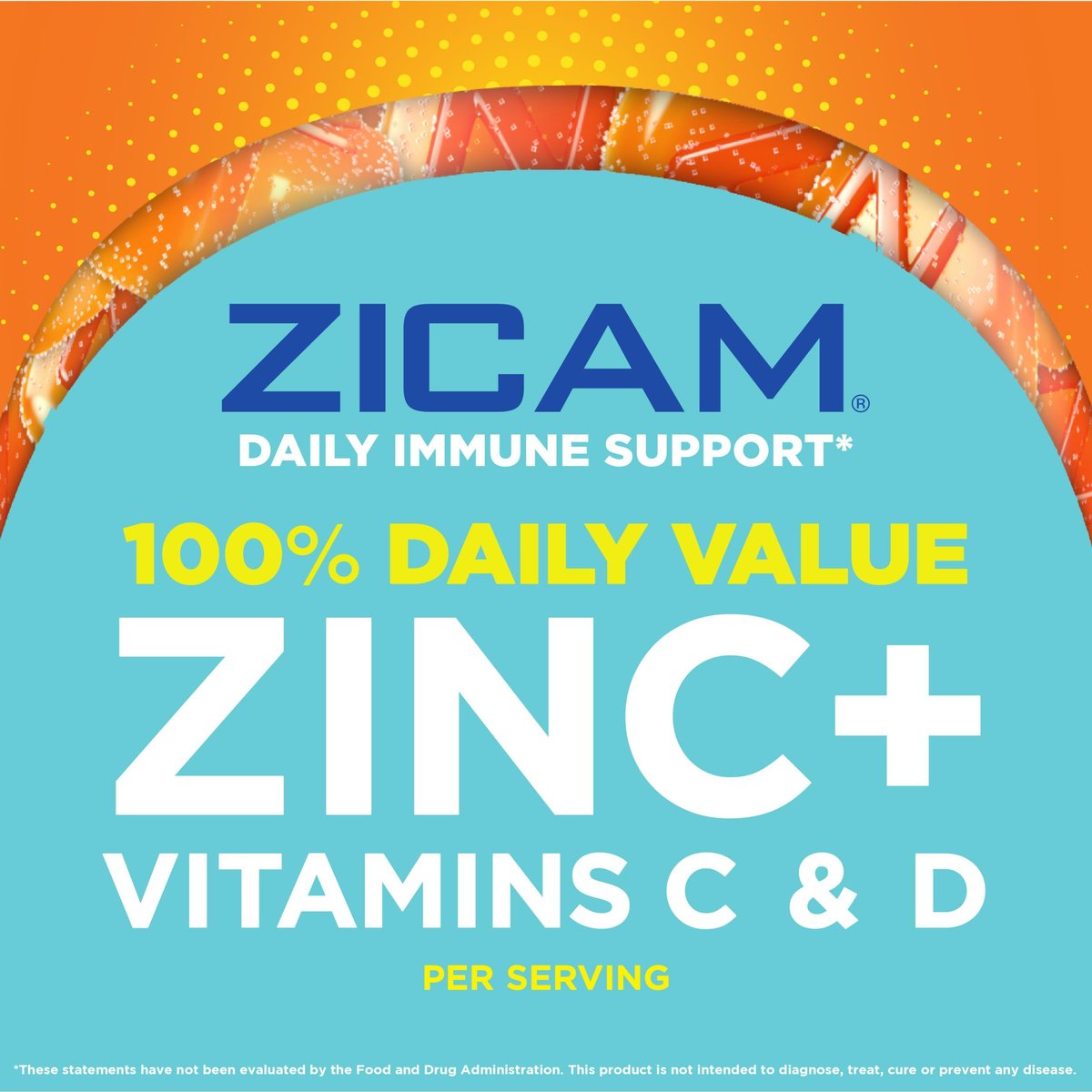 Zicam Daily Immune Support Gummy Supplement, Zinc, Vitamin C and Vitamin D, Citrus Strawberry Flavor, 70 Count - görsel 4