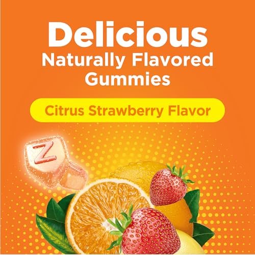 Zicam Daily Immune Support Gummy Supplement, Zinc, Vitamin C and Vitamin D, Citrus Strawberry Flavor, 70 Count - görsel 5