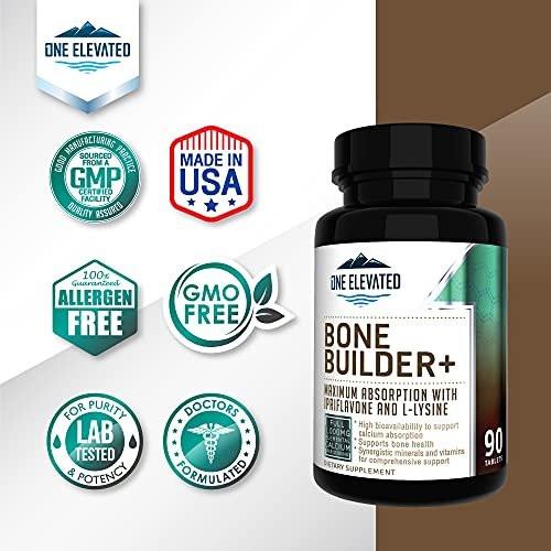 Comprehensive Bone Builder Calcium Supplement. Formulated with Highest Grade Calcium - Carbonate/Hydroxyapatite/Citrate, Magnesium, Zinc, D3. Works in Sync for Optimum Bone Health and Bone Strength. - görsel 1