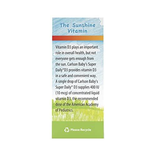Carlson Laboratories Super Daily D3 for Baby, 0.086 Fl Oz - 90 Drops - görsel 9