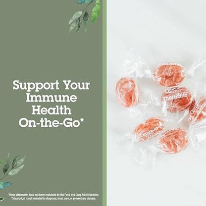 Quantum Health TheraZinc USDA Organic Blood Orange Zinc Lozenges For Adults and Kids, For Immune System Support, Individually Wrapped & Bagged, 18 Ct.