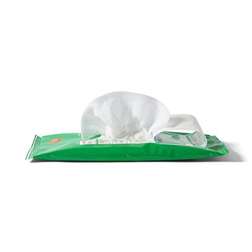 Medline Readycleanse Meatal and Perineal Cleansing Cloth, Fragrance Free, Hypoallergenic, 8" x 8", 5 Count (Pack of 5) - görsel 1