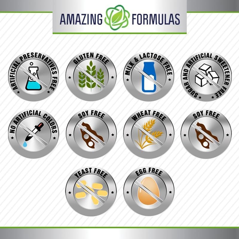 Amazing Formulas Chromium Picolinate 200 Mcg | Tablets Supplement | Non-GMO | Gluten-Free | Made in USA (1 Pack | 240 Count) - görsel 2