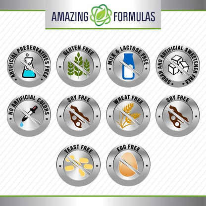 Amazing Formulas Chromium Picolinate 200 Mcg | Tablets Supplement | Non-GMO | Gluten-Free | Made in USA (1 Pack | 240 Count)