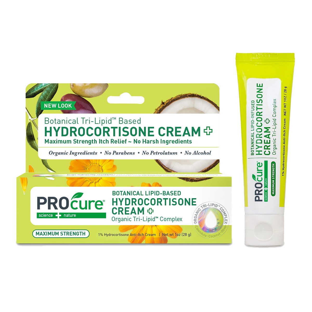 PROcure Maximum Strength Hydrocortisone Cream – 1% Hydrocortisone with Organic Calendula, Coconut Oil & Olive Oil – Itch, Rash & Redness Relief - görsel 9