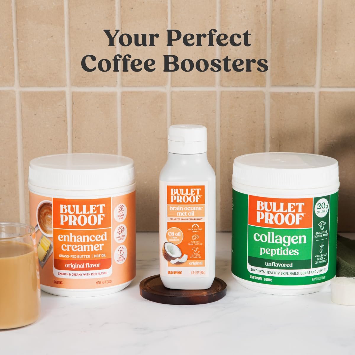 Bulletproof Brain Octane C8 MCT Oil, 16 oz – 100% Pure Coconut Oil, Triple-Distilled Keto Energy Supplement for Coffee & Smoothies, Unflavored, No Additives or Fillers, Non-GMO - görsel 5