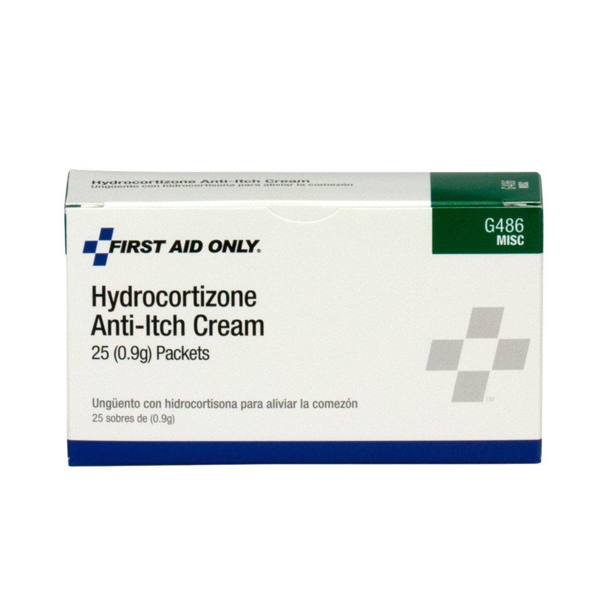 First Aid Only G486 Hydrocortisone Cream Packets, 25 Count - görsel 4