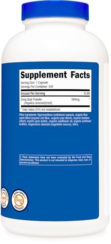 Nutricost Dong Quai 565mg, 240 Capsules (Angelica Sinensis) - Vegetarian Caps, Non-GMO, Gluten Free
