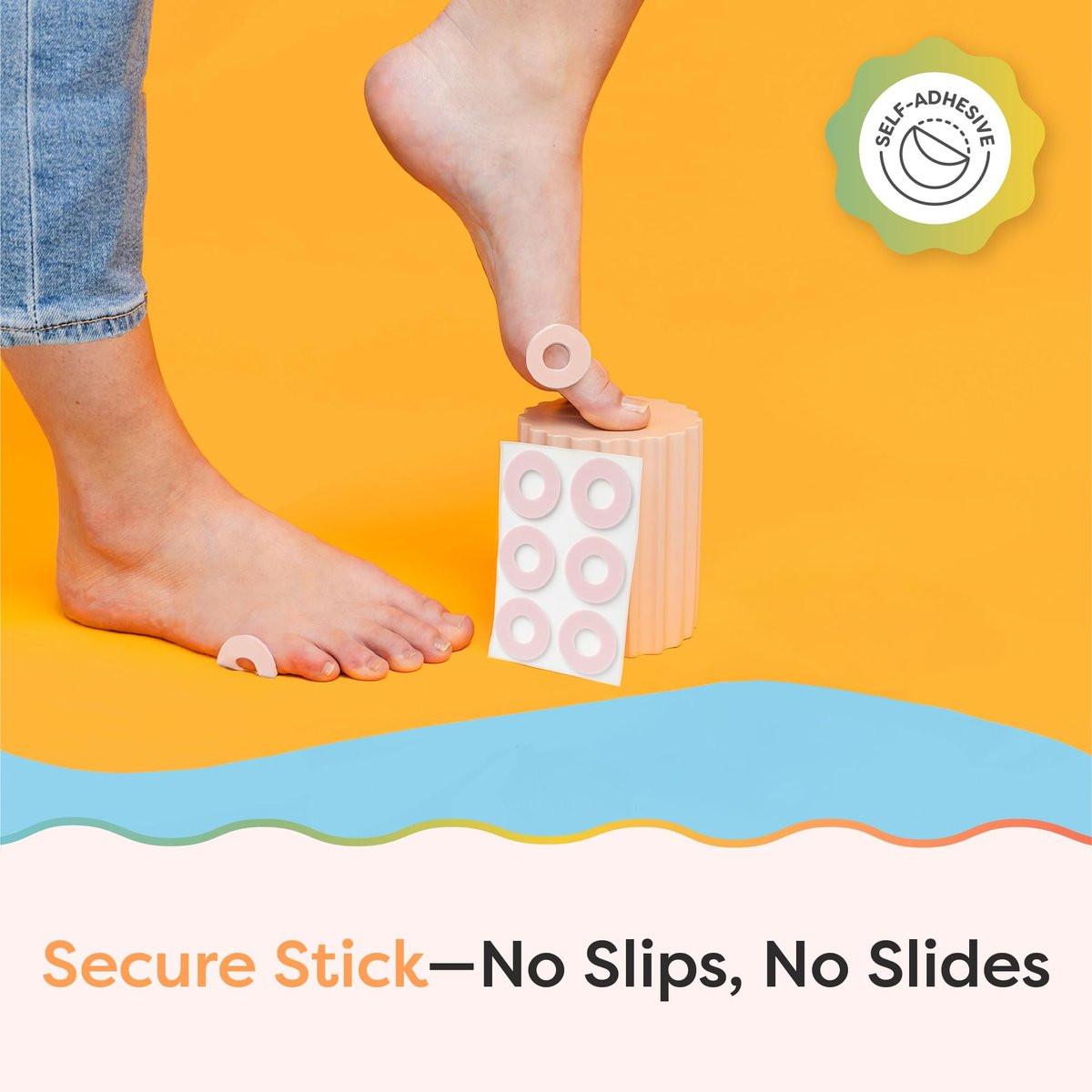 ZenToes Callus Cushions | Water-Resistant Self-Stick Adhesive Corn Pads | Foot, Heel, & Toe Discomfort Relief | Soft Foam for Friction Protection | Ideal for Active Lifestyles | 48-Pack - görsel 9
