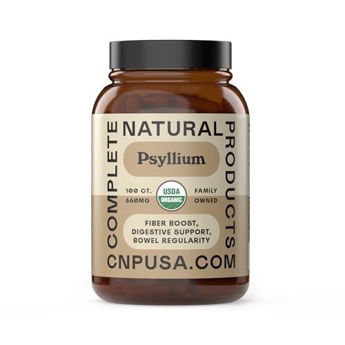 Organic Psyllium Husk Capsules 660mg - Fiber Caps Supplement, Psyllium Capsules for Digestive Regularity, Colon Cleanse Support, Unflavored Whole Fiber Powder Pills, Vegetarian Gluten Free Daily Aid - görsel 9