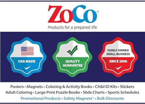 Safety Magnets by ZOCO – CPR & Choking Fridge Magnet – First Aid Instructions for Infants, Children, & Adults – Heimlich Maneuver Laminated Card 8.5" x 11" - görsel 4
