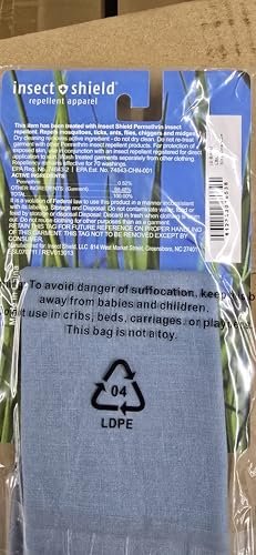 Insect Shield Bug and Insect Repellant Bandana, Light Blue, One Size - görsel 1