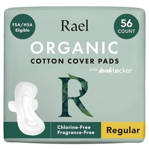 Rael Pads for Women, Organic Cotton Cover - – Moderate Absorbency: Ideal for regular flow days, these pads provide – Image 2