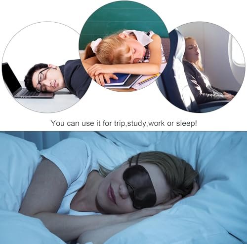 Mudder Blindfold Eye Mask Shade Cover for – Color: Black – Image 8