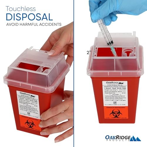 Oakridge Products Sharps Container for Home – Convenient 5-Pack: With five containers in one pack, you have – Image 5