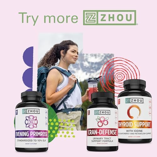 Zhou Cran-Defense - Cranberry Pills for Women & Men, D Mannose with Cranberry Extract, 1000 mg D-Mannose Per Capsule for Urinary Tract Health, Antioxidant Support - 60 Veggie Capsules - görsel 3