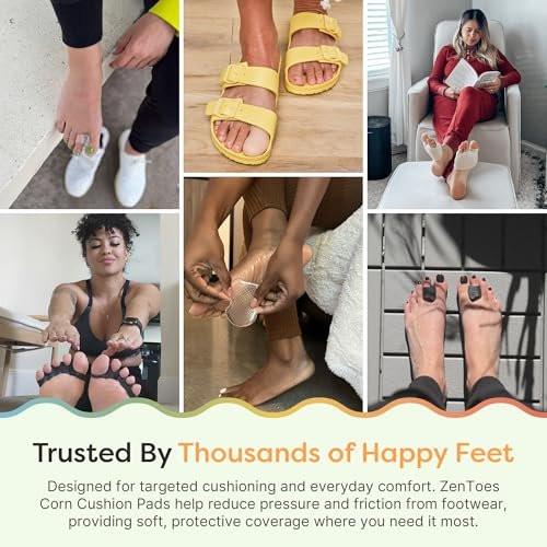 ZenToes Corn Pads for Toes, Anti-Friction Callus Cushions for Sensitive Skin, Soft Corn Cushions, Waterproof & Breathable, 72 Count - görsel 14