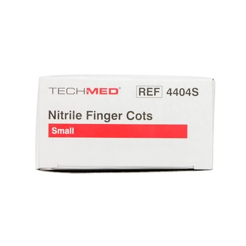 DUKAL 4404S Tech-Med Finger Cot, Small, Nitrile (Pack of 144) - görsel 6