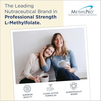 MethylPro L-Methylfolate 10 mg - L Methyl Folate, Methylfolate Supplement for Women & Men, Methylated Vitamin B9 (5-MTHF) for Brain Health, Focus, Calm - 30 Capsules (Pack of 1)