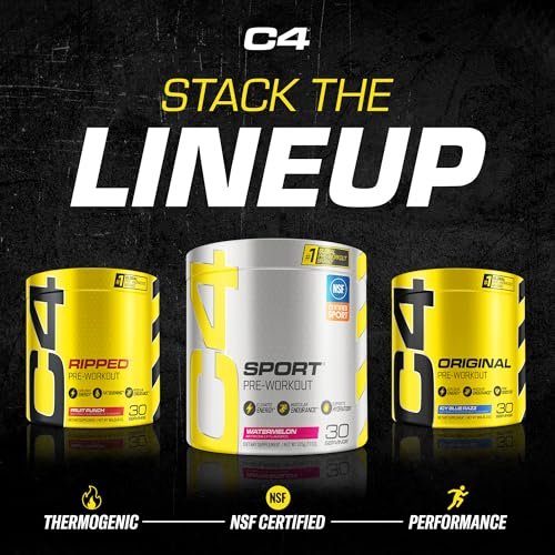 Cellucor C4 Sport Pre Workout Powder Fruit Punch - NSF Certified for Sport | 30 Servings - görsel 2