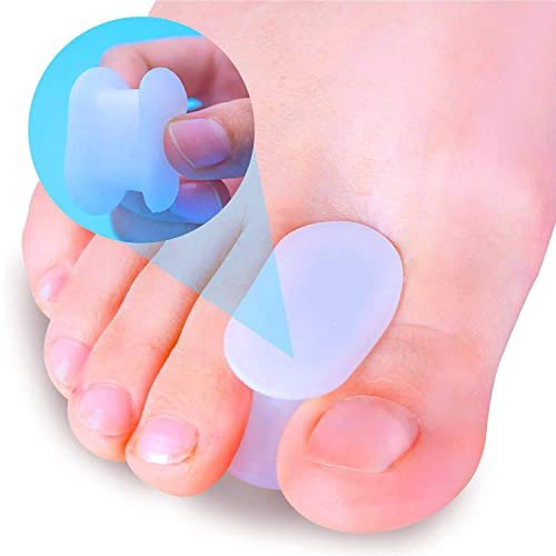 Povihome 10 Pack Toe Spacers Separators, Bunion Corrector Gel Orthotics (1/2'' Thick) for Bunion, Overlapping Toes - L Size - görsel 2