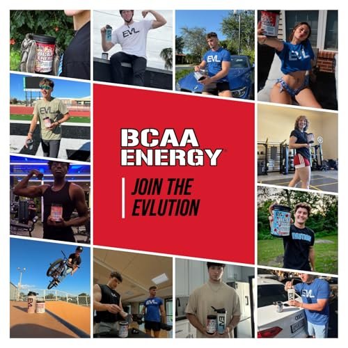 Evlution EVL BCAAs Amino Acids Powder - BCAA Energy Pre Workout Powder for Muscle Recovery Lean Growth and Endurance - Rehydrating Post Workout Recovery Drink with Natural Caffeine - Watermelon, 30 Servings - görsel 6